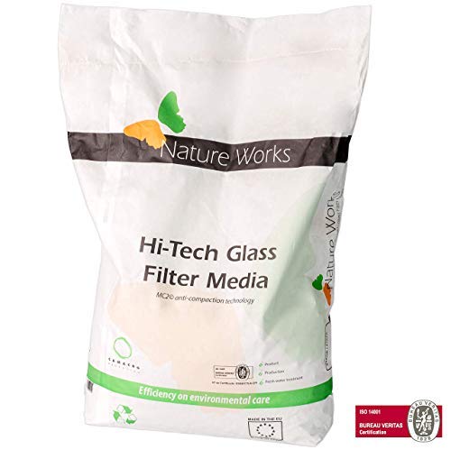 NATURE WORKS Glass Filter Media Vidrio filtrante para Piscinas Etapa 1 - Saco 10Kg