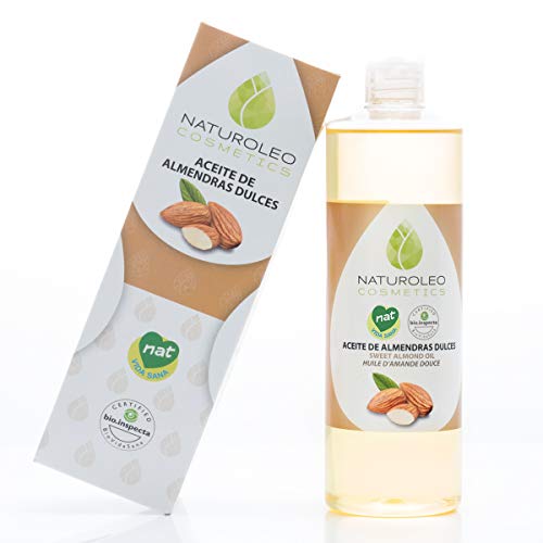 Naturoleo Cosmetics - Aceite Almendras Dulces NAT - 100% Puro y Natural Certificado - 500 ml Naturoleo Cosmetics - Aceite Almendras Dulces NAT - 100% Puro y Natural Certificado - 500 ml
