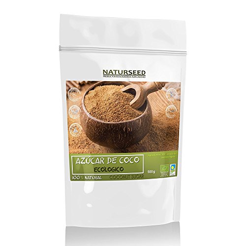 Naturseed Azucar De Coco - 100% Puro y Ecológico - Apto Para Diabéticos Con Un IG 35 - El Edulcorante Más Sano y Nutritivo - Sin aditivos Ni Conservantes - Ebook Pdf De Regalo Con Recetas. (500GR)