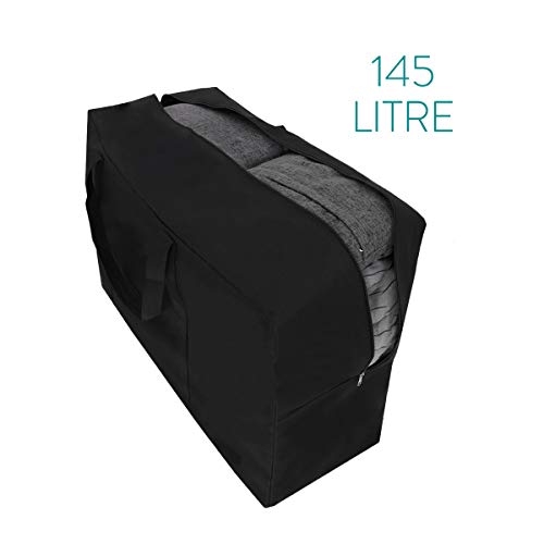 Navaris Bolsa de Almacenamiento XXL de 145 litros - Bolsa para edredones Almohadas Ropa Juguetes Alimentos - Ideal para Transportar Objetos Pesados Navaris Bolsa de Almacenamiento XXL de 145 litros - Bolsa para edredones Almohadas Ropa Juguetes Alimentos - Ideal para Transportar Objetos Pesados