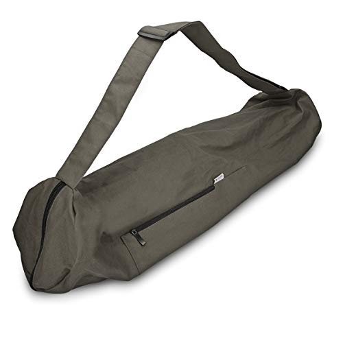 Navaris Bolsa XXL para Esterilla de Yoga de algodón - Bolso Grande para Alfombrilla de Yoga con Cierre y Correa - Funda Grande 72 x 29 CM - Marrón Navaris Bolsa XXL para Esterilla de Yoga de algodón - Bolso Grande para Alfombrilla de Yoga con Cierre y Correa - Funda Grande 72 x 29 CM - Marrón