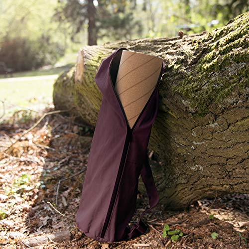 Navaris Bolsa XXL para Esterilla de Yoga de algodón - Bolso para Alfombrilla de Yoga con Cierre y Correa - Funda Grande de 72 x 29 CM - En púrpura Navaris Bolsa XXL para Esterilla de Yoga de algodón - Bolso para Alfombrilla de Yoga con Cierre y Correa - Funda Grande de 72 x 29 CM - En púrpura