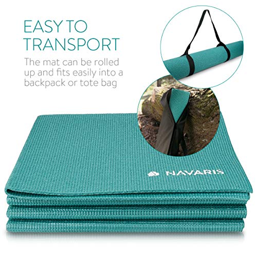 Navaris Esterilla de Yoga Antideslizante - Colchoneta de Gimnasia Plegable - 173 x 61 x 0.4 CM - Alfombra de Entrenamiento Deportes Gimnasia Pilates Navaris Esterilla de Yoga Antideslizante - Colchoneta de Gimnasia Plegable - 173 x 61 x 0.4 CM - Alfombra de Entrenamiento Deportes Gimnasia Pilates