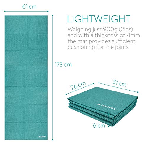 Navaris Esterilla de Yoga Antideslizante - Colchoneta de Gimnasia Plegable - 173 x 61 x 0.4 CM - Alfombra de Entrenamiento Deportes Gimnasia Pilates Navaris Esterilla de Yoga Antideslizante - Colchoneta de Gimnasia Plegable - 173 x 61 x 0.4 CM - Alfombra de Entrenamiento Deportes Gimnasia Pilates