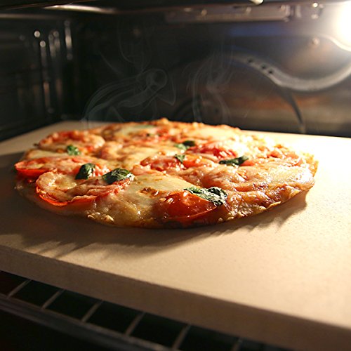 Navaris Piedra para pizza de cordierita - Piedra para horno rectangular para pizza o pan - Bandeja para parrilla barbacoa o grill - XL 38 x 30 x 1.5CM Navaris Piedra para pizza de cordierita - Piedra para horno rectangular para pizza o pan - Bandeja para parrilla barbacoa o grill - XL 38 x 30 x 1.5CM