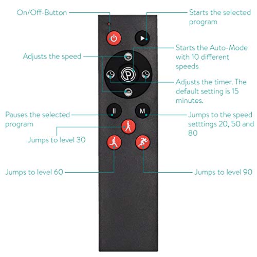 Navaris Plataforma vibratoria oscilante - Máquina para Hacer Ejercicio en casa - Control Remoto Banda de Resistencia y 99 Niveles de Velocidad