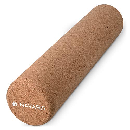 Navaris Rodillo para Pilates y Yoga - Roller de Corcho Natural para Masaje - Rulo ecológico Antideslizante para Auto masajes Espalda Gimnasia Balance Navaris Rodillo para Pilates y Yoga - Roller de Corcho Natural para Masaje - Rulo ecológico Antideslizante para Auto masajes Espalda Gimnasia Balance