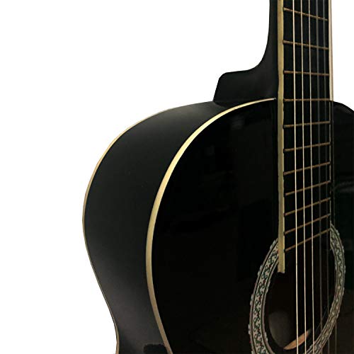 Navarra NV12PK - Guitarra Clásica para Aprender, Sintonizador con Clip Pantalla LCD, con Funda Tipo mochila y Bolsillo para Partituras/ Accesorios Navarra NV12PK - Guitarra Clásica para Aprender, Sintonizador con Clip Pantalla LCD, con Funda Tipo mochila y Bolsillo para Partituras/ Accesorios