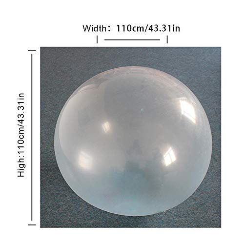 Navigatee Pelota Inflable Con Balón De Globo,Pelota De Playa Gigante Bolas Gigantes De Playa Pelota Suave Y Resistente Al Rasgado De TPR Inflable Bola De Burbuja De Playa Transparente De Globo De Agua