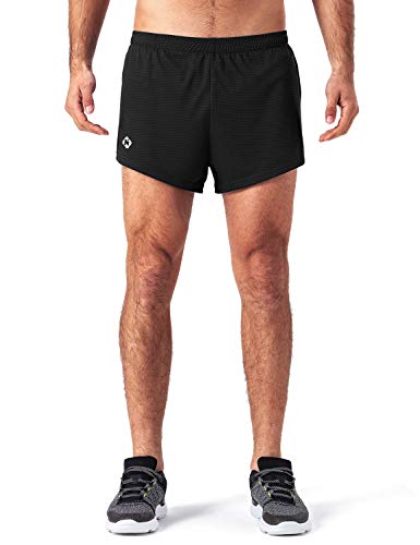 NAVISKIN Pantalones Cortos de Atletismo para Hombre Shorts Deportivos de Correr Fitness Secado Rápido Ligero Súper Transpirables Elásticos Elementos Reflectantes (Negro, M) NAVISKIN Pantalones Cortos de Atletismo para Hombre Shorts Deportivos de Correr Fitness Secado Rápido Ligero Súper Transpirables Elásticos Elementos Reflectantes (Negro, M)