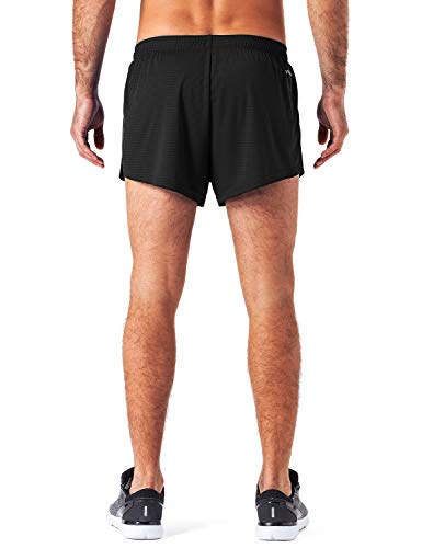 NAVISKIN Pantalones Cortos de Atletismo para Hombre Shorts Deportivos de Correr Fitness Secado Rápido Ligero Súper Transpirables Elásticos Elementos Reflectantes (Negro, M) NAVISKIN Pantalones Cortos de Atletismo para Hombre Shorts Deportivos de Correr Fitness Secado Rápido Ligero Súper Transpirables Elásticos Elementos Reflectantes (Negro, M)