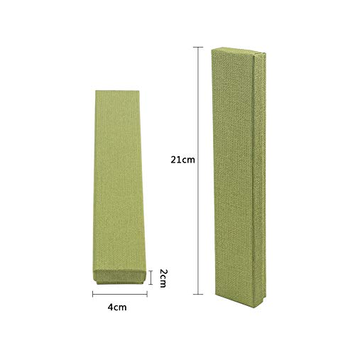 NBEADS 12 Piezas Caja de Regalo para Joyería, Verde Oliva Caja de Cartón para Pulseras Collares Manualidades Embalaje, 21x4x2cm NBEADS 12 Piezas Caja de Regalo para Joyería, Verde Oliva Caja de Cartón para Pulseras Collares Manualidades Embalaje, 21x4x2cm