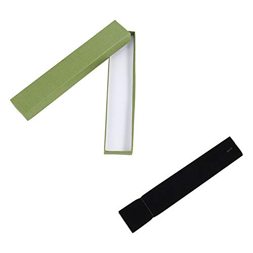NBEADS 12 Piezas Caja de Regalo para Joyería, Verde Oliva Caja de Cartón para Pulseras Collares Manualidades Embalaje, 21x4x2cm NBEADS 12 Piezas Caja de Regalo para Joyería, Verde Oliva Caja de Cartón para Pulseras Collares Manualidades Embalaje, 21x4x2cm