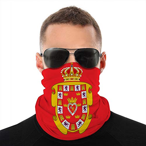 ncnhdnh Tubo de Microfibra Cuello Escudo Protector Escudo Cinta Protectora Diadema Bandera de Murcia en españa Cuello Bufanda
