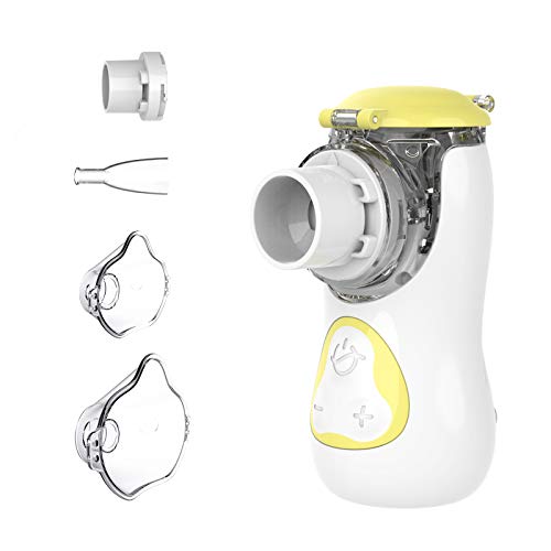 Nebulizador Portatil Inhalador, Inhaladores para Niños y Adultos, nebulizador de malla silencioso de tamaño bolsillo, Recargable