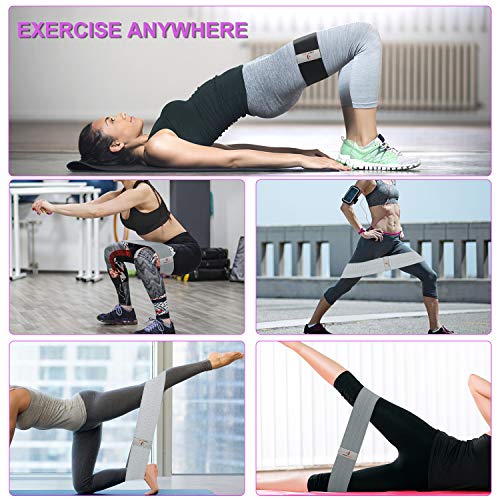 NEEKFOX Bandas de Resistencia para piernas y glúteos de Tela elástica para Ejercicios de Ejercicios Gruesos y Antideslizantes Banda de Fitness para Squat Glute Hip Entrenamiento