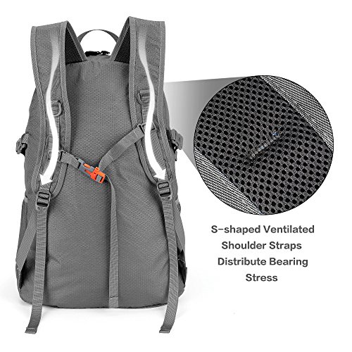 NEEKFOX Mochila Ligera y compacta para Viaje, Excursionismo o Uso Diario, Mochila para Acampar Plegable de 35 L, Mochila Deportiva Ultraligera para Exteriores NEEKFOX Mochila Ligera y compacta para Viaje, Excursionismo o Uso Diario, Mochila para Acampar Plegable de 35 L, Mochila Deportiva Ultraligera para Exteriores