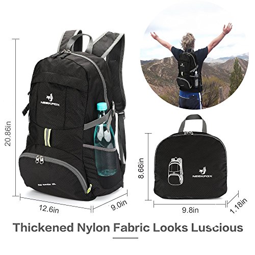 NEEKFOX Mochila Ligera y compacta para Viaje, Excursionismo o Uso Diario, Mochila para Acampar Plegable de 35 L, Mochila Deportiva Ultraligera para Exteriores