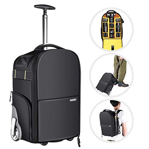 Neewer 2-en-1 Mochila Convertible con Ruedas Anti-Choque Compartimiento Acolchado Desmontable Impermeable Durable para Cámara / Trípode/ Lente Neewer 2-en-1 Mochila Convertible con Ruedas Anti-Choque Compartimiento Acolchado Desmontable Impermeable Durable para Cámara / Trípode/ Lente