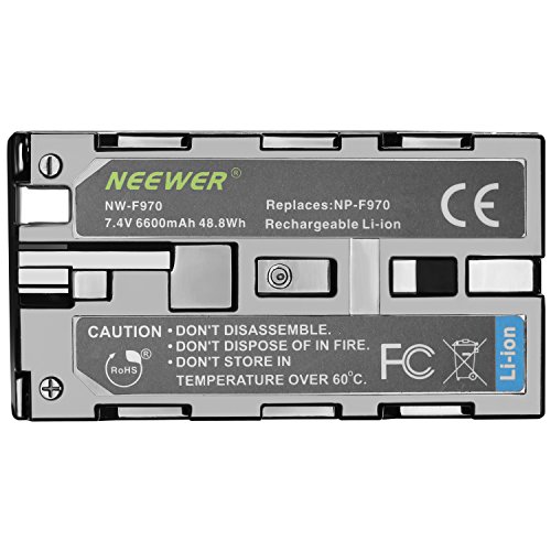 Neewer 2 piezas de recambio 6600mAh Batería NP-F970 batería de Li-ion y cargador de pared AC, adaptador UE y coche Neewer CN160 NW759 74K 760 FW759 74K 760 y otros LED Video luces o monitores Neewer 2 piezas de recambio 6600mAh Batería NP-F970 batería de Li-ion y cargador de pared AC, adaptador UE y coche Neewer CN160 NW759 74K 760 FW759 74K 760 y otros LED Video luces o monitores