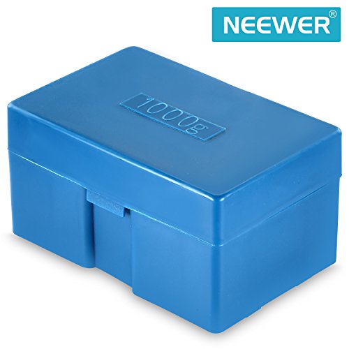 Neewer 2X 1000 Gramo Acero de Precisión Balance Escala Calibración de Peso Kit(2 * 500g,2 * 200g,4 * 100g,2 * 50g,4 * 20g,2 * 10g) para Escala Digital Joyas,Laboratorio General y Uso Educativo
