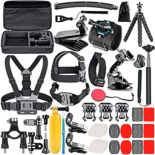 Neewer 50-en-1 Accesorios de Cámara de Acción Kit para GoPro 9 8 GoPro Hero 7 6 5 4 Hero Session 5 Apeman dji OSMO Action SJ6000 DBPOWER AKASO VicTsing Rollei Lightdow Campar