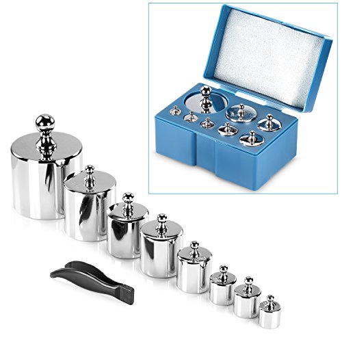Neewer 8 piezas de 1000 Gramos de Peso de Calibración de Acero Inoxidable (500g 200g 2x100g 50g 20g 20g 10g) con Estuche y Pinzas para Balanza de Joyería Digital Pesas de Laboratorio de Ciencias Neewer 8 piezas de 1000 Gramos de Peso de Calibración de Acero Inoxidable (500g 200g 2x100g 50g 20g 20g 10g) con Estuche y Pinzas para Balanza de Joyería Digital Pesas de Laboratorio de Ciencias