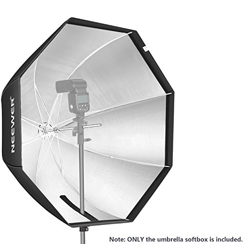 Neewer - Difusor Softbox Paraguas Octogonal Estudio Flash con Bolsa de Transporte para Retrato o Fotografía de Producto, 120cm