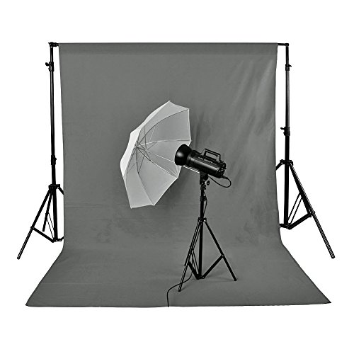 Neewer® - Estudio fotográfico 100% muselina pura de fondo para fondo plegable para fotografía, vídeo y haya (10 x 365,76 cm/3 x 3,6 m), color gris