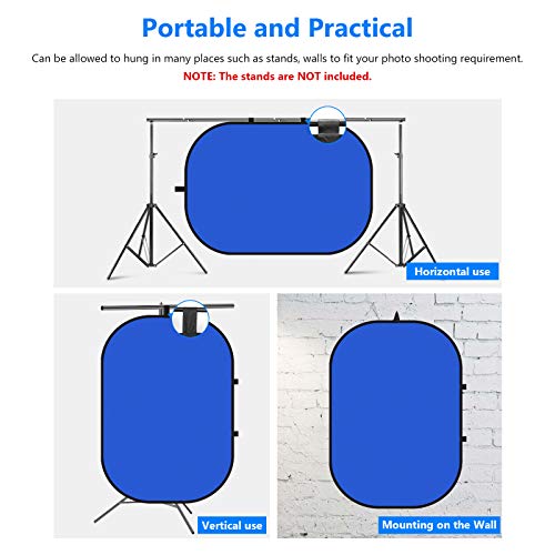 Neewer Fondo Plegable Reversible Chromakey Green Chromakey Blue 150 * 200CM Chroma-Key Azul / Verde