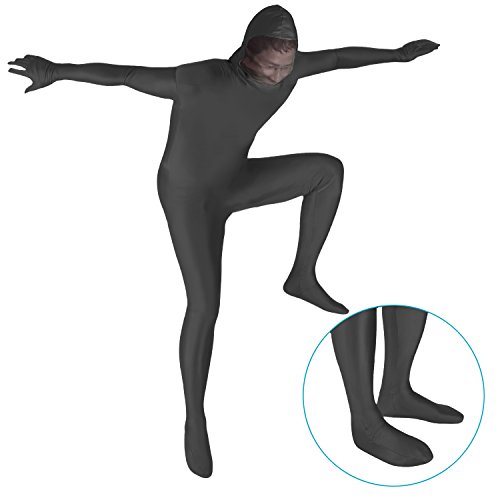 Neewer Foto Video Traje de Pantalla Cuerpo Completo, Traje de Cuerpo Elástico Suave para Vídeo de Foto Efecto Invisible en Fotografía Digital y Post-Producción (Negro) Neewer Foto Video Traje de Pantalla Cuerpo Completo, Traje de Cuerpo Elástico Suave para Vídeo de Foto Efecto Invisible en Fotografía Digital y Post-Producción (Negro)