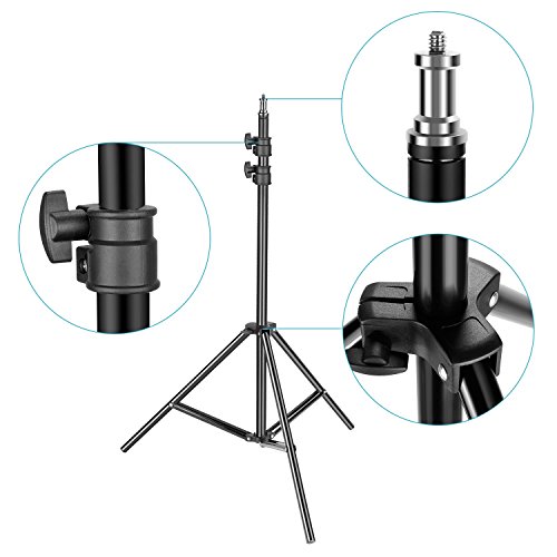 Neewer Soporte de Luz para Trabajo Pesado, 92-200cm Soporte Fotográfico Ajustable Trípode Robusto para Reflectores, Cajas de Luz, Luces, Paraguas, Capacidad Carga 8kg Neewer Soporte de Luz para Trabajo Pesado, 92-200cm Soporte Fotográfico Ajustable Trípode Robusto para Reflectores, Cajas de Luz, Luces, Paraguas, Capacidad Carga 8kg