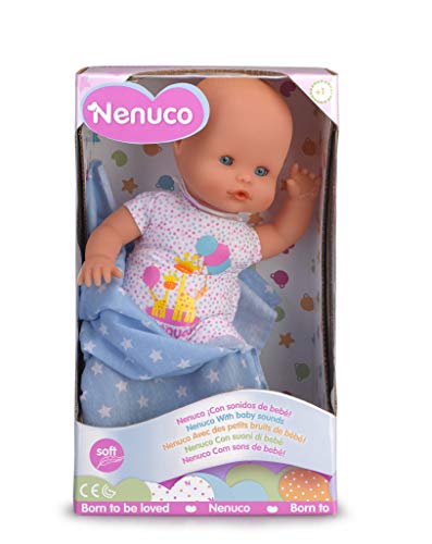 Nenuco Recién Nacido - Muñeco Infantil con Sonidos de Bebé (Famosa 700015452)