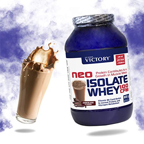 Neo Iso Whey 100CFM 900gr Chocolate. 100% aislado de proteina de suero. Sin grasas. Para dietas keto.