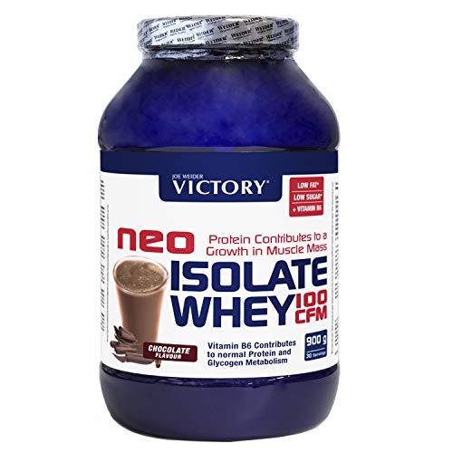Neo Iso Whey 100CFM 900gr Chocolate. 100% aislado de proteina de suero. Sin grasas. Para dietas keto.