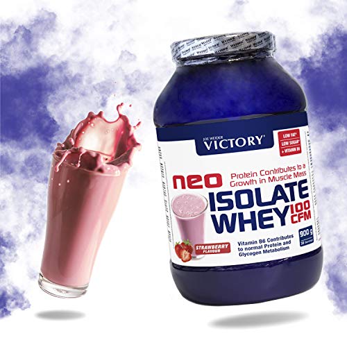 Neo Iso Whey 100CFM 900gr Fresa. 100% aislado de proteina de suero. Sin grasas. Para dietas keto.