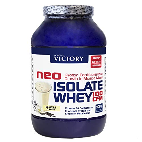 Neo Iso Whey 100CFM 900gr Vainilla. 100% aislado de proteina de suero. Sin grasas. Para dietas keto.