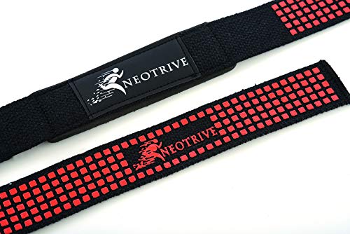 Neotrive Correas Levantamiento de Pesas Correas Profesionales Acolchadas con Sujeción de Gel (Rojo) Neotrive Correas Levantamiento de Pesas Correas Profesionales Acolchadas con Sujeción de Gel (Rojo)