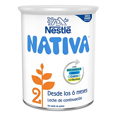 NESTLÉ NATIVA 2 – Leche de continuación en polvo – Fórmula Para bebés - A partir de los 6 meses - 800g NESTLÉ NATIVA 2 – Leche de continuación en polvo – Fórmula Para bebés - A partir de los 6 meses - 800g