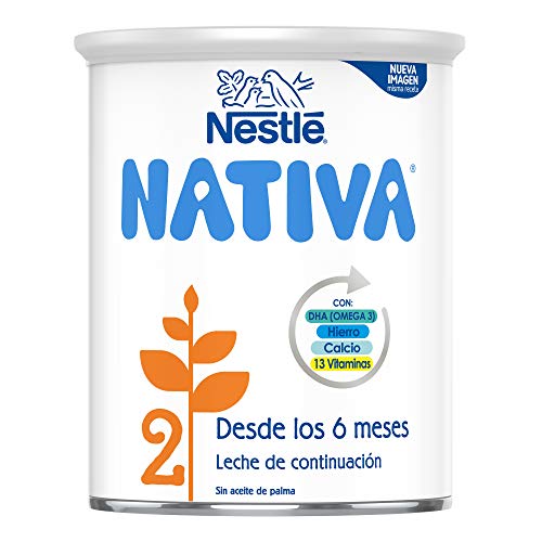 NESTLÉ NATIVA 2 – Leche de continuación en polvo – Fórmula Para bebés - A partir de los 6 meses - 800g NESTLÉ NATIVA 2 – Leche de continuación en polvo – Fórmula Para bebés - A partir de los 6 meses - 800g