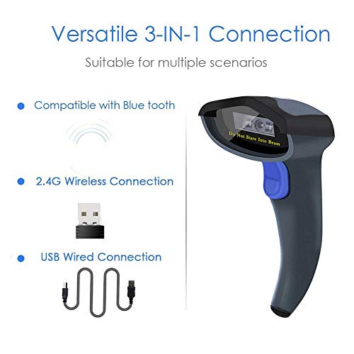 NETUM Bluetooth Barcode Scanner inalámbrico portátil escáner de código de Barras CCD 1d Lector de código de Barras Apoyo Android/iOS/Windows