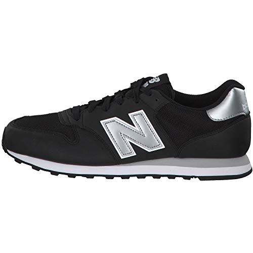 New Balance 500 Core, Zapatillas Hombre, Negro (Black Silver), 44 EU