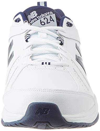 New Balance 624v5, Zapatillas Deportivas para Interior para Hombre, White, 49 EU XX Wide