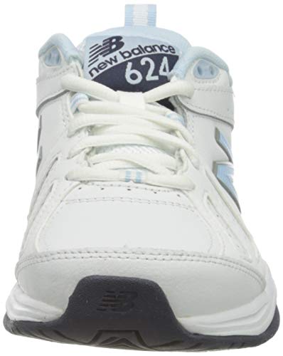 New Balance 624v5, Zapatillas Deportivas para Interior para Mujer, Blanco (White White), 38 EU New Balance 624v5, Zapatillas Deportivas para Interior para Mujer, Blanco (White White), 38 EU