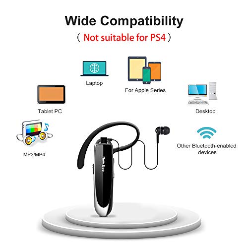 New Bee Manos Libres Auricular Bluetooth Auricular inalámbrico Bluetooth Mano Libre con tecnología de Captura de Voz Clara Auricular Bluetooth para iPhone Samsung Huawei Sony, etc (Negro) New Bee Manos Libres Auricular Bluetooth Auricular inalámbrico Bluetooth Mano Libre con tecnología de Captura de Voz Clara Auricular Bluetooth para iPhone Samsung Huawei Sony, etc (Negro)