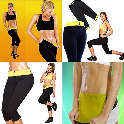 New Fit neoprene vest and pants Pantalones de Entrenamiento para Mujer, de Neopreno, termoactivo, para Correr, Yoga, Gimnasio, Fitness, Talla M