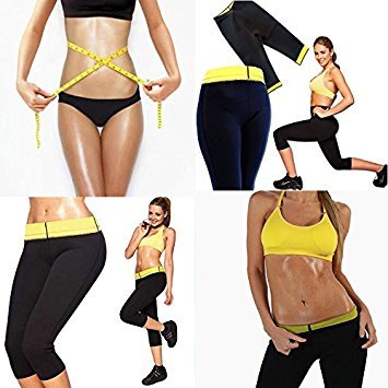 New Fit neoprene vest and pants Pantalones de Entrenamiento para Mujer, de Neopreno, termoactivo, para Correr, Yoga, Gimnasio, Fitness, Talla M