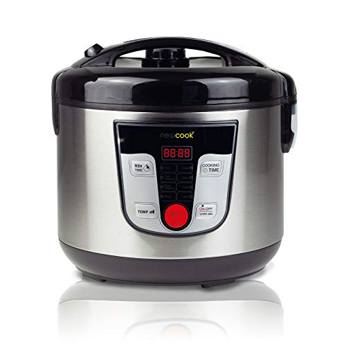 NEWCOOK Robot de Cocina Multifunción, Capacidad 5 Litros, Programable Hasta 24H, Cocina Automáticamente, 8 Menús Preconfigurados y Función Mantener Caliente Hasta 24H. Incluye Cubeta Antiadherente NEWCOOK Robot de Cocina Multifunción, Capacidad 5 Litros, Programable Hasta 24H, Cocina Automáticamente, 8 Menús Preconfigurados y Función Mantener Caliente Hasta 24H. Incluye Cubeta Antiadherente