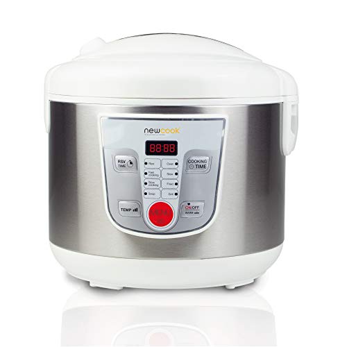 NEWCOOK Robot de Cocina Multifunción, Capacidad 5 Litros, Programable Hasta 24H, Cocina Automáticamente, 8 Menús Preconfigurados y Función Mantener Caliente Hasta 24H. Incluye Cubeta Antiadherente NEWCOOK Robot de Cocina Multifunción, Capacidad 5 Litros, Programable Hasta 24H, Cocina Automáticamente, 8 Menús Preconfigurados y Función Mantener Caliente Hasta 24H. Incluye Cubeta Antiadherente