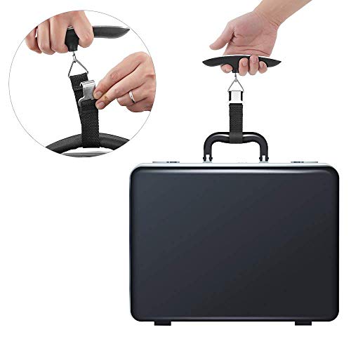 Newdora Báscula Digital para Equipaje Escala del Equipaje Pesa Maletas Viaje Báscula Digital LCD Portátil Bascula para Maletas de Viaje 110 lb/50 kg para Hogar y Viajes Newdora Báscula Digital para Equipaje Escala del Equipaje Pesa Maletas Viaje Báscula Digital LCD Portátil Bascula para Maletas de Viaje 110 lb/50 kg para Hogar y Viajes